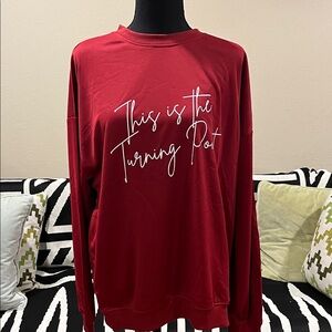 Red Graphic Sweatshirt